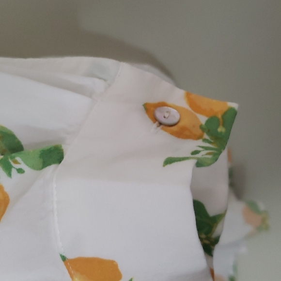 Jane and Delancey Lemon Print Button Down Shirt - Picture 4 of 8